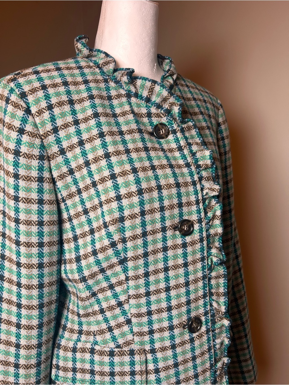 Talbots Collection Size 8 Wool
Plaid Blazer - Picture 9 of 13